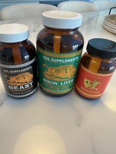 Customer photo review of 100% Grass Fed + Finished, Pasture Raised, Freeze-Dried Bison Liver Capsules