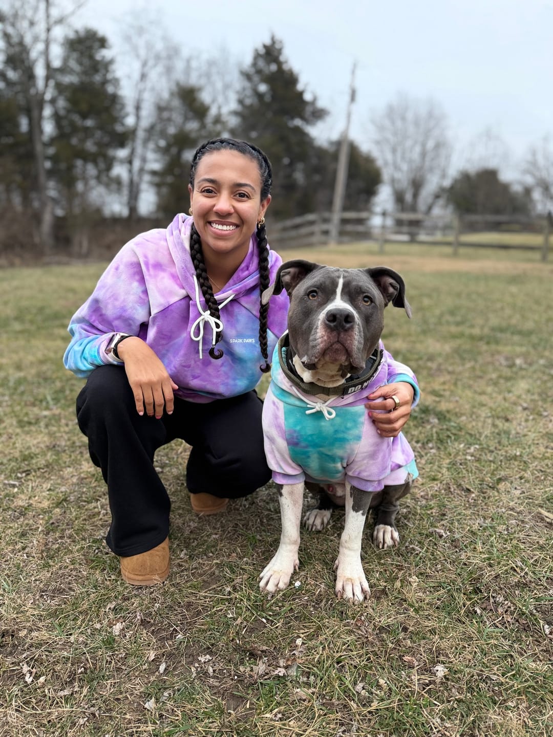 Customer photo review of Essential Dog Hoodies