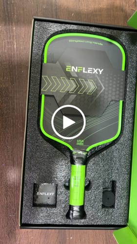 Customer video review of ENFLEXY Falcon series Red foam core pickleball paddle with Toray T700 carbon fiber