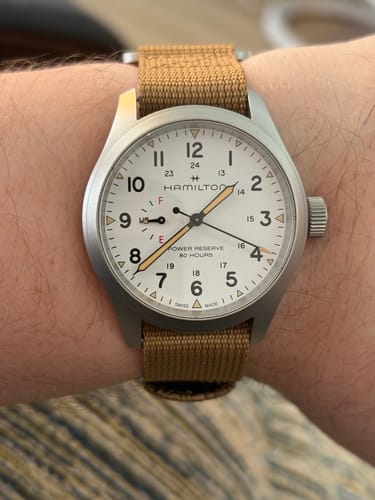 Customer photo review of Glomar Explorer - Hook And Loop Watch Strap