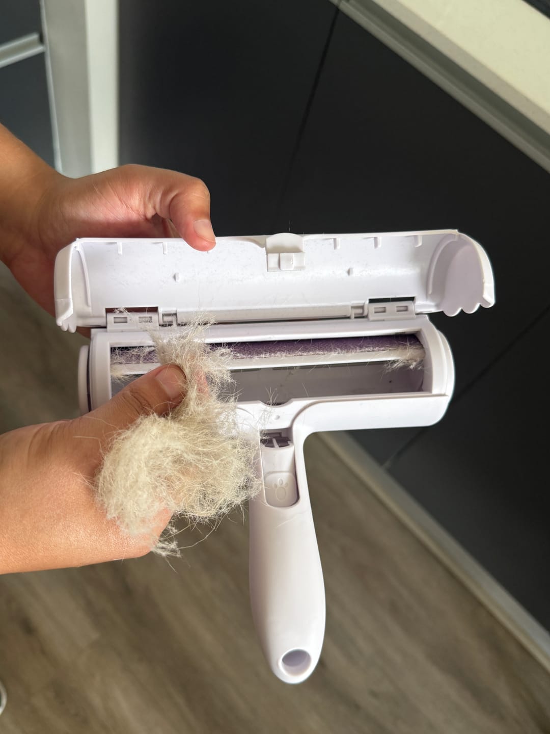 Customer photo review of THE DOGS ROLLER — Quita pelos en segundos