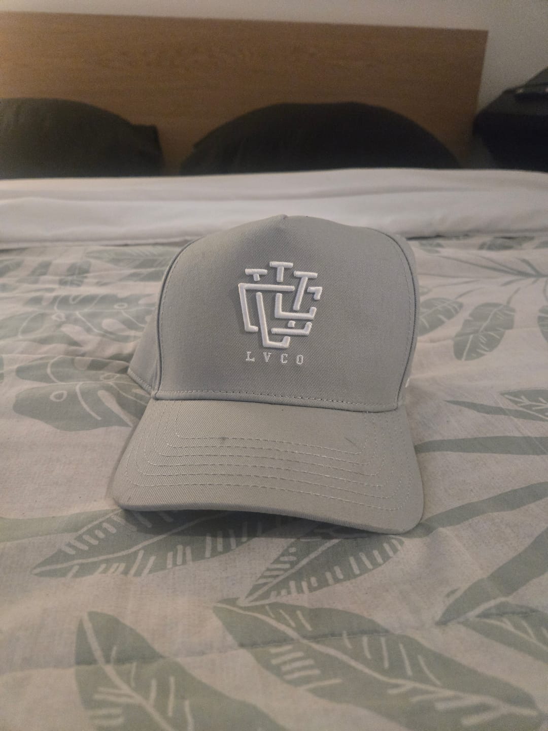 Customer photo review of ULTRA FIT Grey A-Frame Snapback