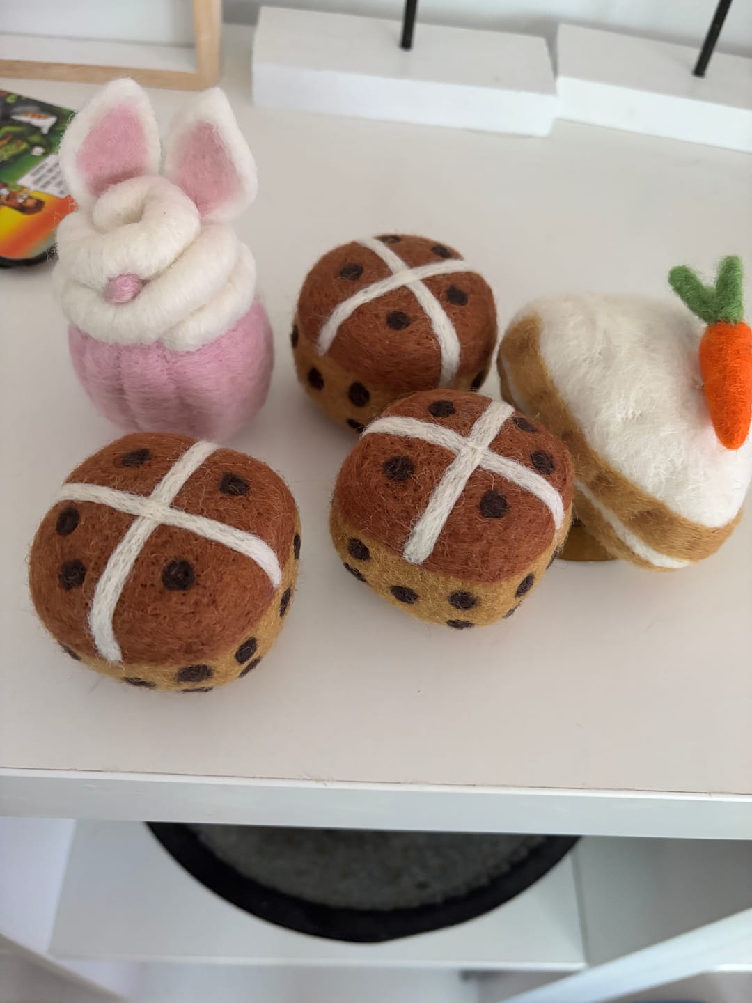 Customer photo review of Felt Hot Cross Buns (Set of 3)