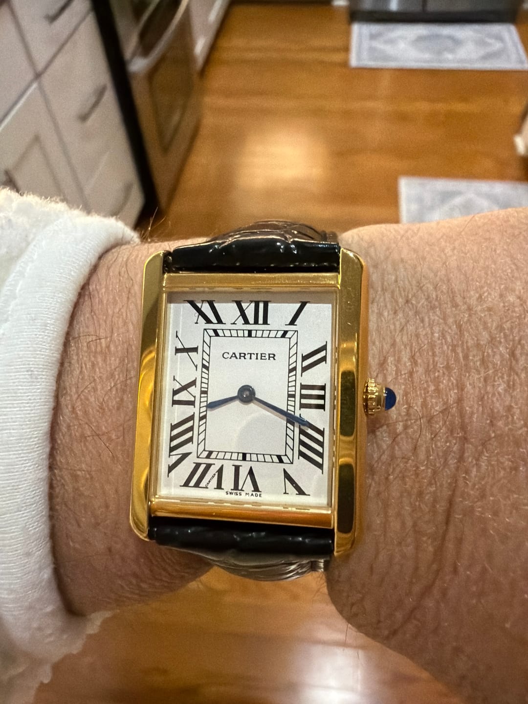 Customer photo review of TANK LOUIS QUARTZ GOLD CASE