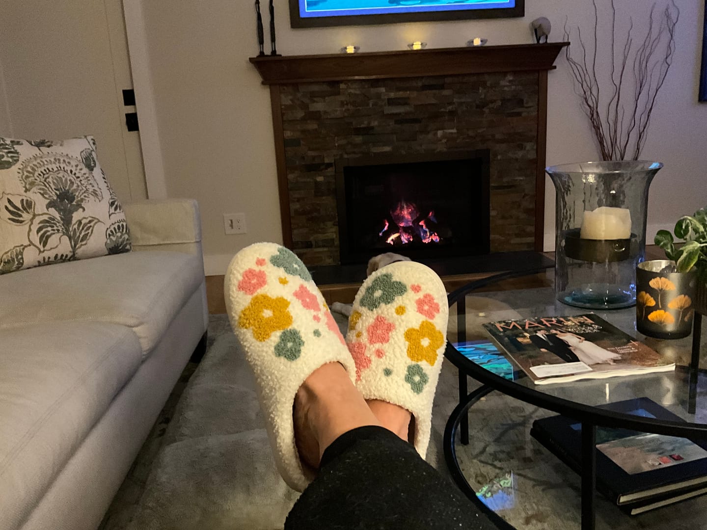 Customer photo review of Livia Flower Slippers