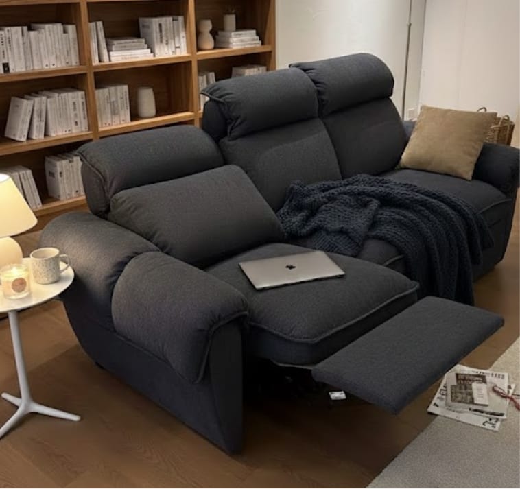 Customer photo review of CloudCubo 3-Seat Modular Sectional Sofa with Power Recliner