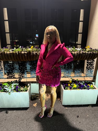 Customer photo review of AVA SPARKLE - Pink (Only a Few Left)