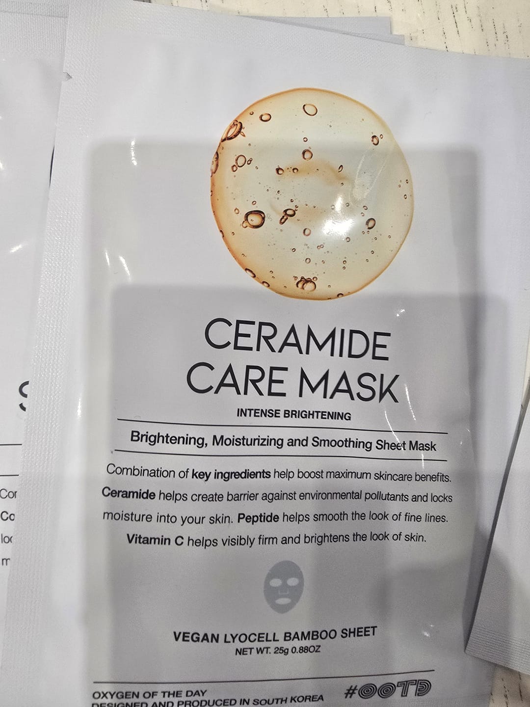 Customer photo review of Ревитализираща маска за лице със Серамиди OOTD Ceramide Care Mask
