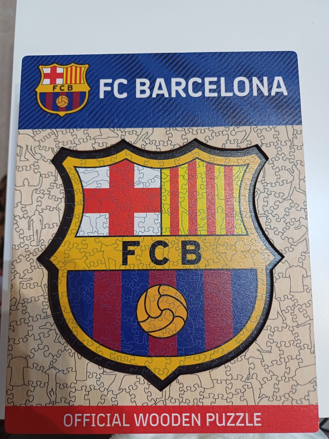 Customer photo review of FC Barcelona® Logo - Puzzle de Madera