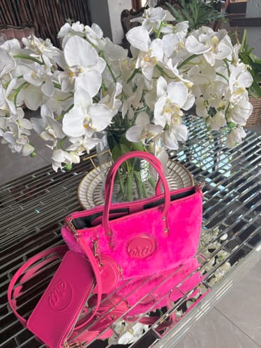 Customer photo review of Pink Mini Tote (Furry-tale Edition)