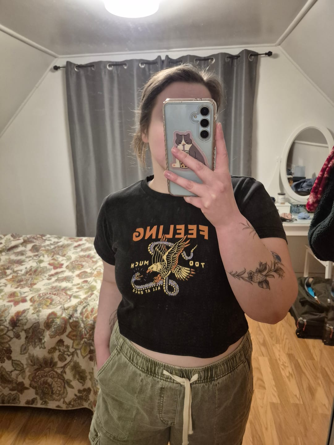 Customer photo review of Feeling Too Much Baby Tee