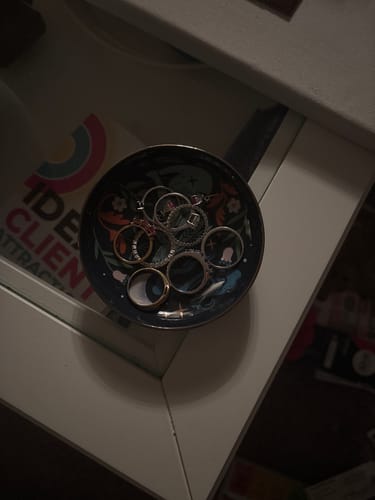 Customer photo review of Mystical Midnight Hare Trinket Dish