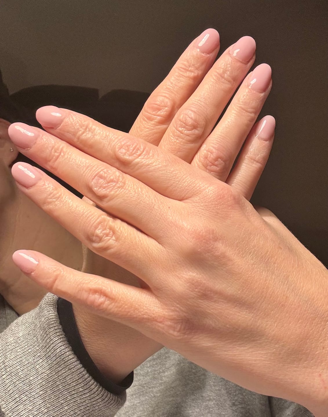 Customer photo review of Baby Pink Dipping Powder