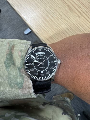 Customer photo review of Glomar Explorer - Hook And Loop Watch Strap