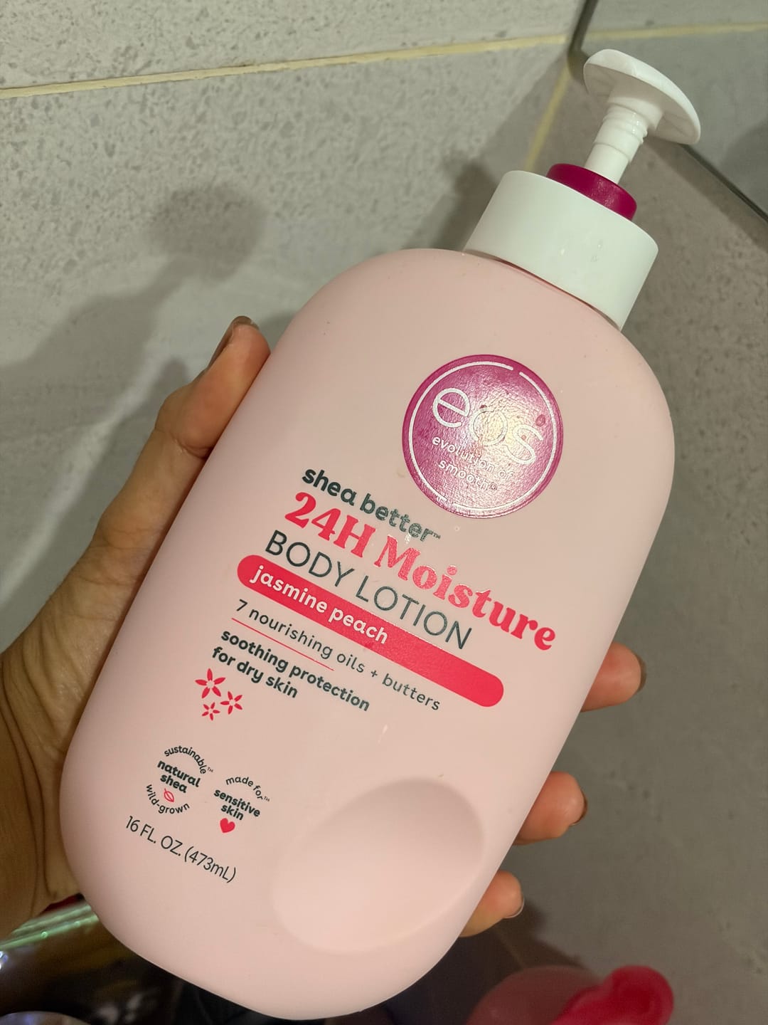 Customer photo review of Shea Better Fresh and Cozy Moisture Body Jasmine Peach