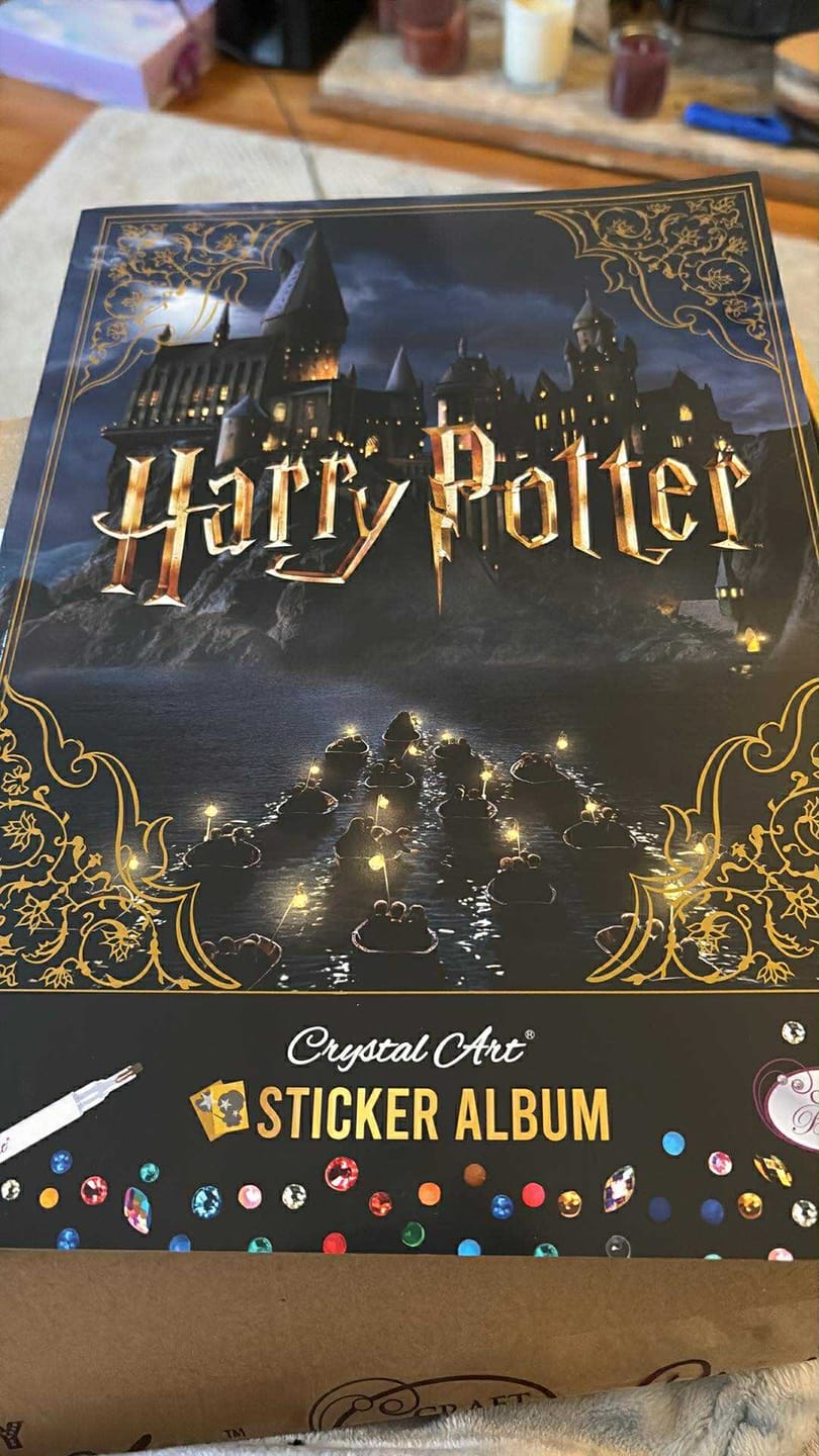 Customer photo review of Harry Potter Crystal Art Sticker Album - Starter Pack