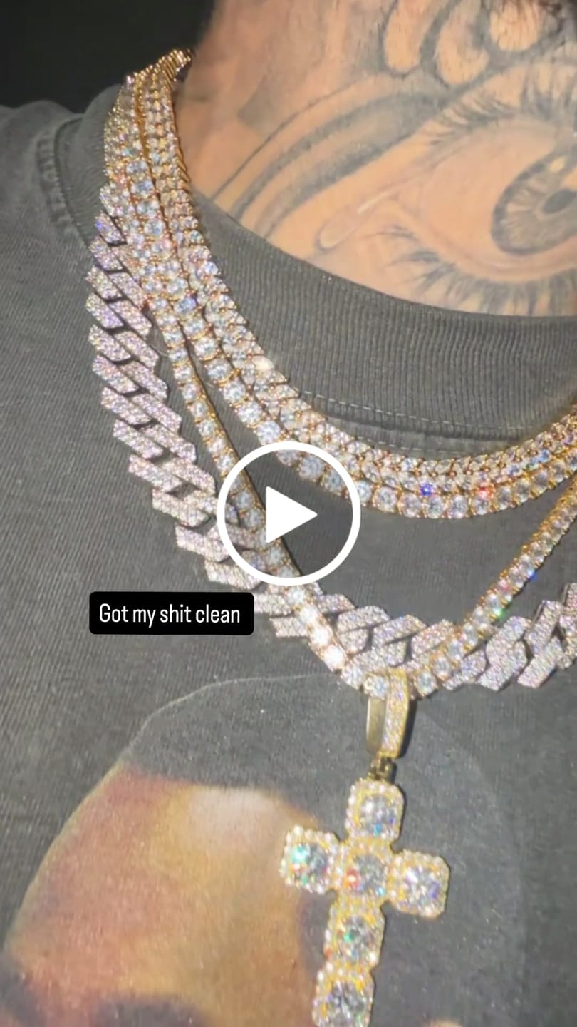 Customer video review of 6mm Moissanite Tennis Chain - 925 Silver - D Colour - VVS1