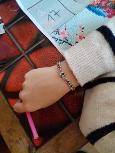 Customer photo review of Bracelet photo personnalisé | Édition Premium