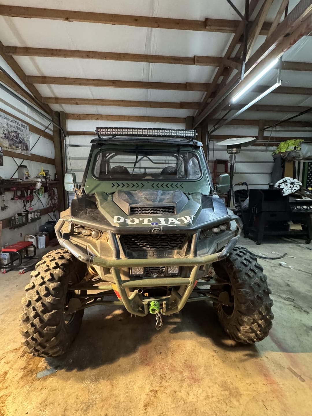 Customer photo review of UTV Glass Windshield Front Windshield with wipers for Polaris General 1000, XP 1000, 4 1000