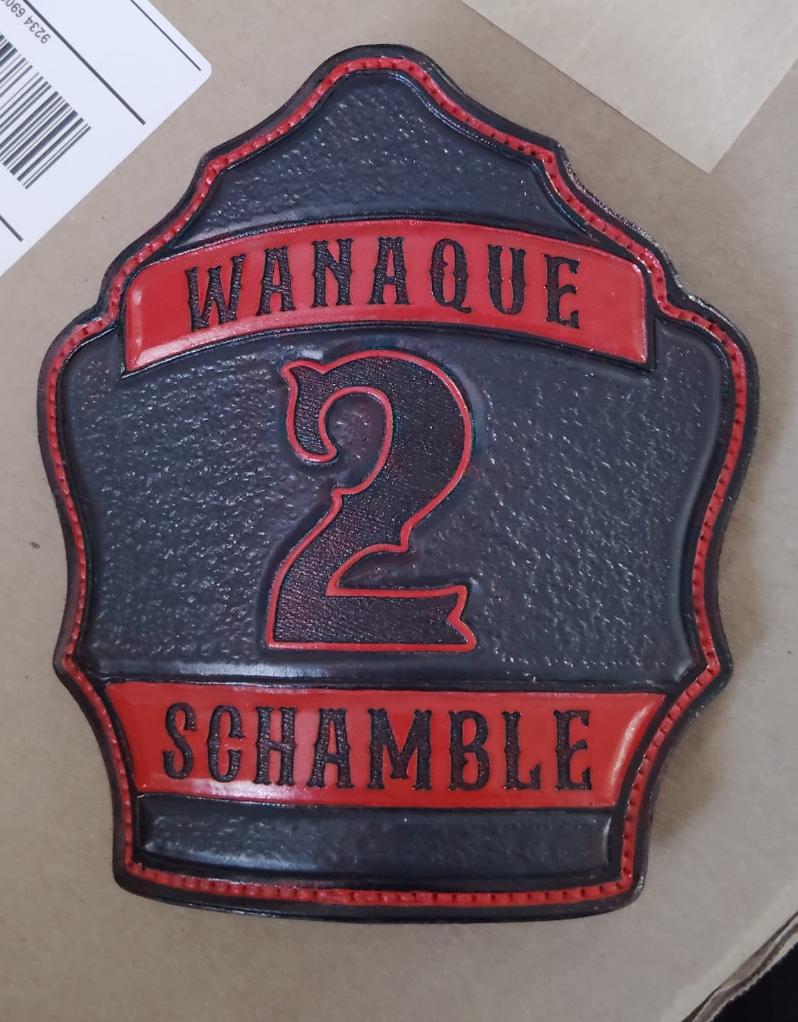 Customer photo review of Backdraft Fire Helmet Front
