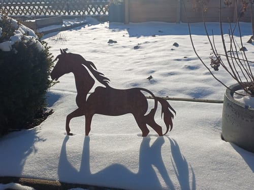 Customer photo review of Gartenstecker Pferd
