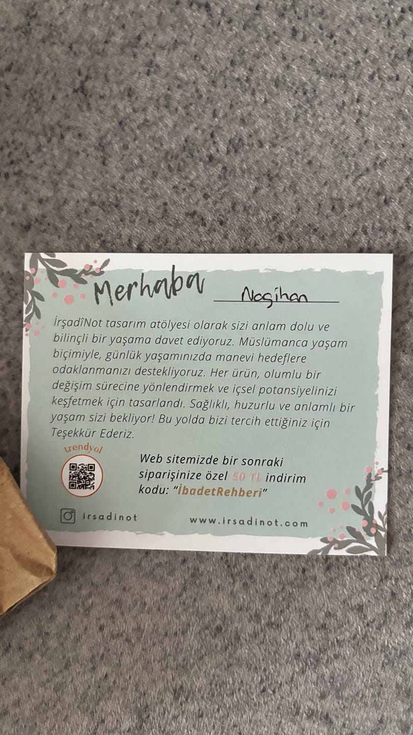 Customer photo review of İbadet Rehberi İslami Planlayıcı