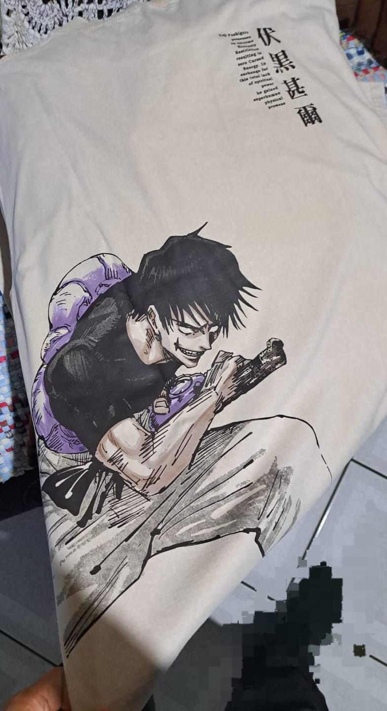 Customer photo review of Camisa Toji Fushiguro - Jujutsu Kaisen