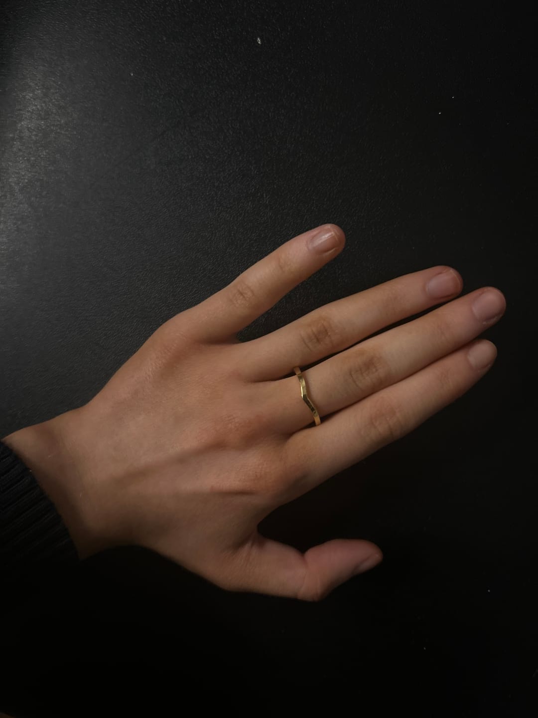 Customer photo review of Wishbone Ring Gold