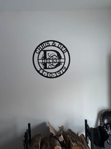 Customer photo review of Circle Letter Monogram