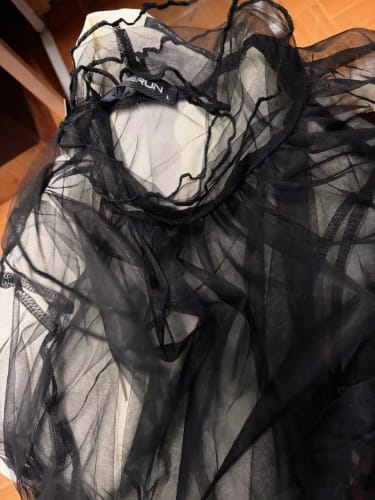 Customer photo review of Mens Ruffled Pleated Long Sleeve Shirt SKUK91810