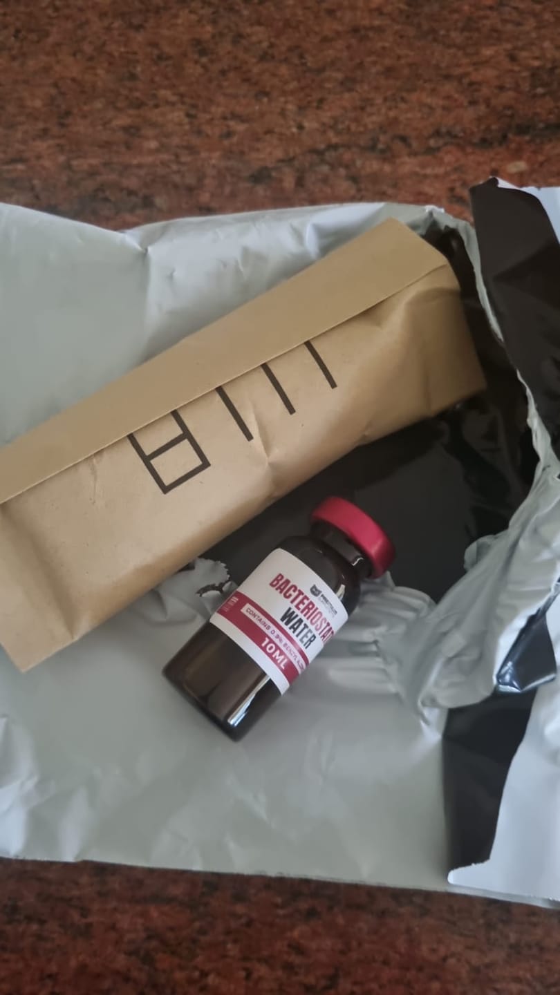 Customer photo review of Bacteriostatic Water