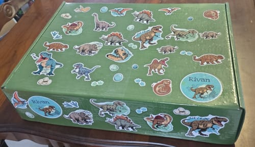 Customer photo review of Personalised Kids Sticker Sheets
