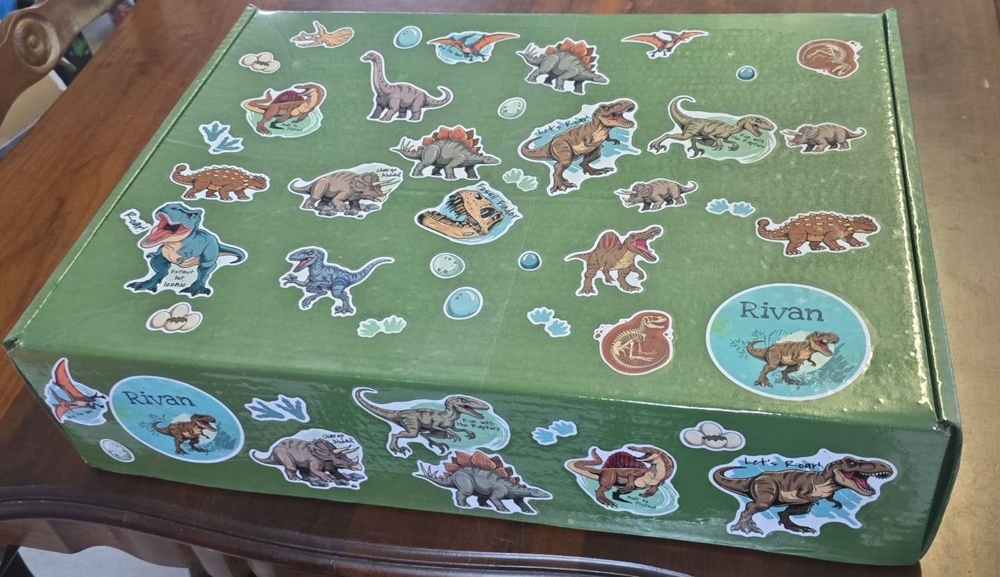 Customer photo review of Personalised Kids Sticker Sheets