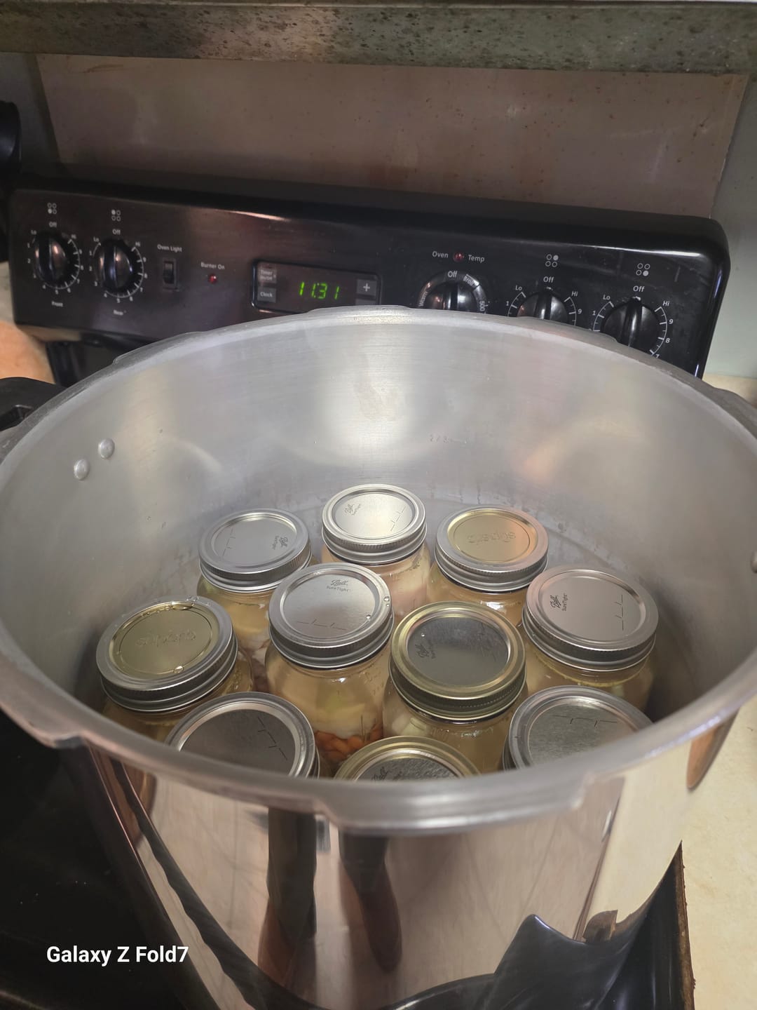 Customer photo review of THE TANKER™ 23 Quart Pressure Canner & Cooker by Denali