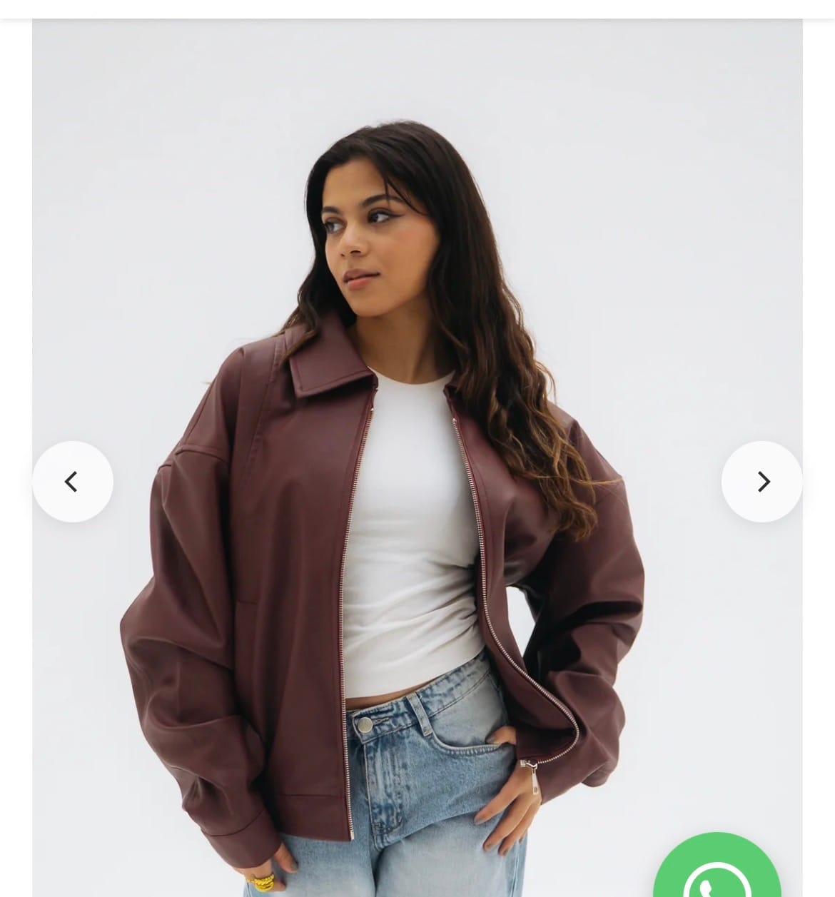 Customer photo review of Vintage leather jacket - Burgundy