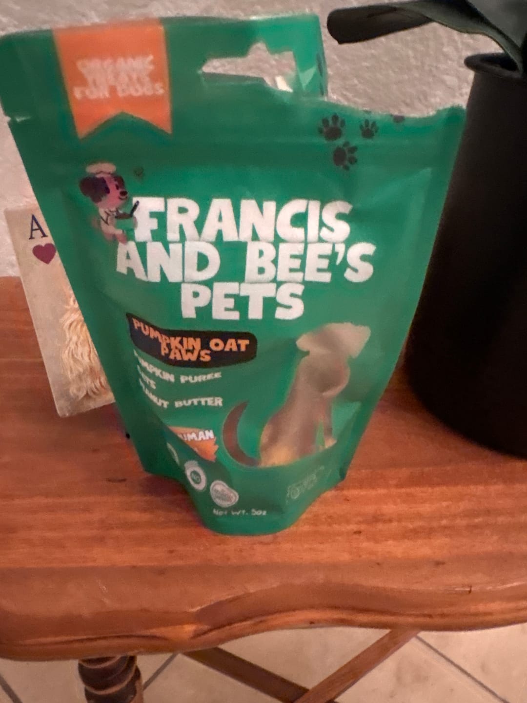 Customer photo review of Pumpkin Oat – Plant-Based Dog Treats