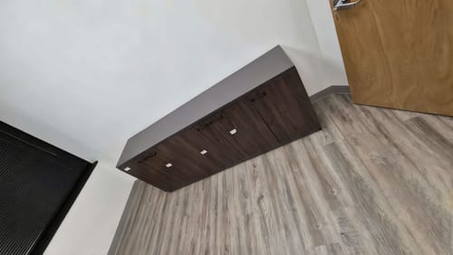 Customer photo review of Sleek and Premium Wooden File Cabinet with Spacious Storage