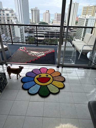 Customer photo review of MURAKAMI FLOWER RUG