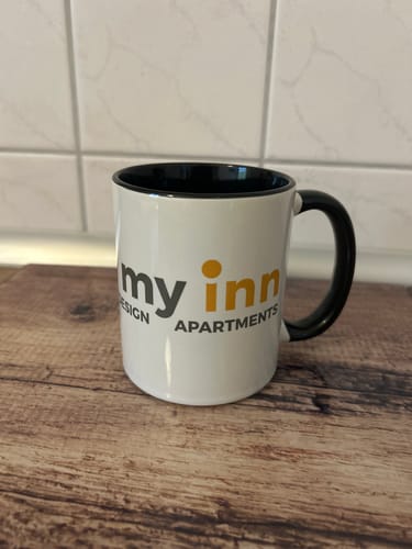 Customer photo review of TassenExpress - Becher Keramik Tasse mit Logo bedruckt 325ml Firmenlogo