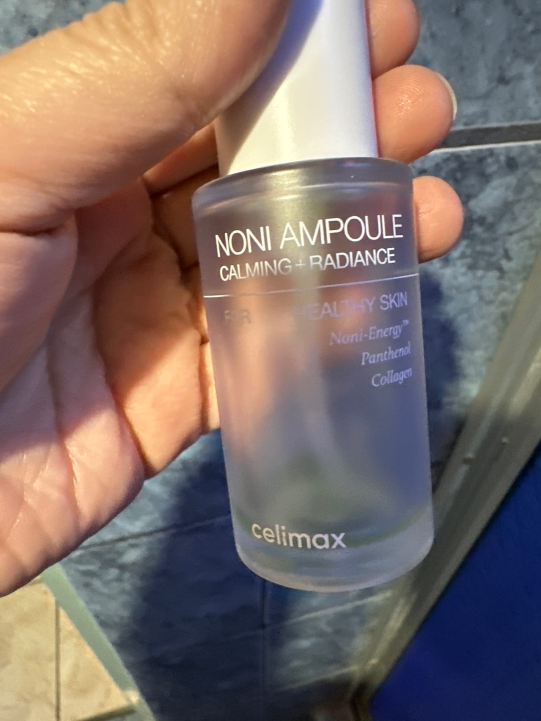 Customer photo review of Noni Ampoule Calming + Radiance