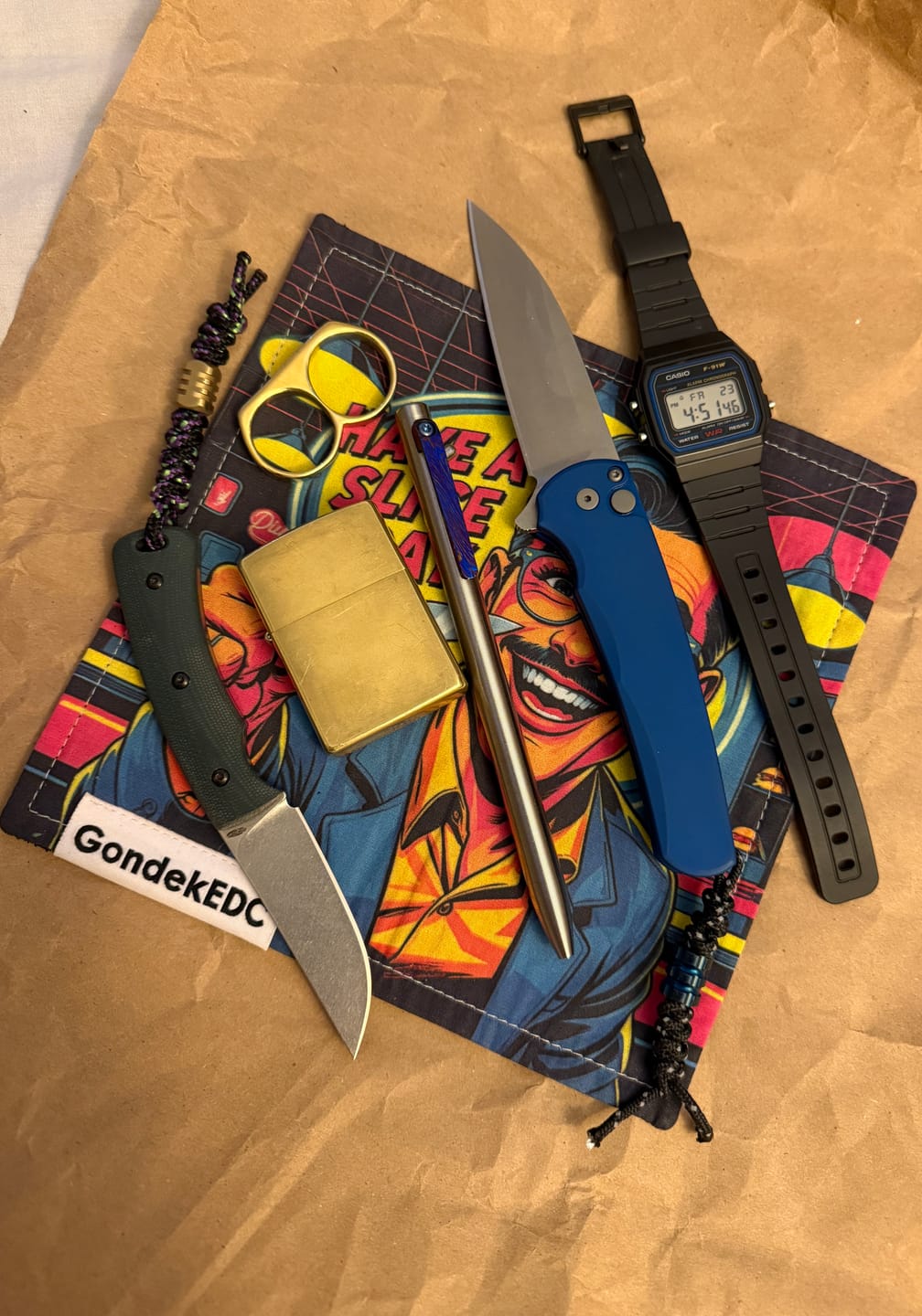 Customer photo review of Lone Star Knife Lanyard – Handmade Utility & Style