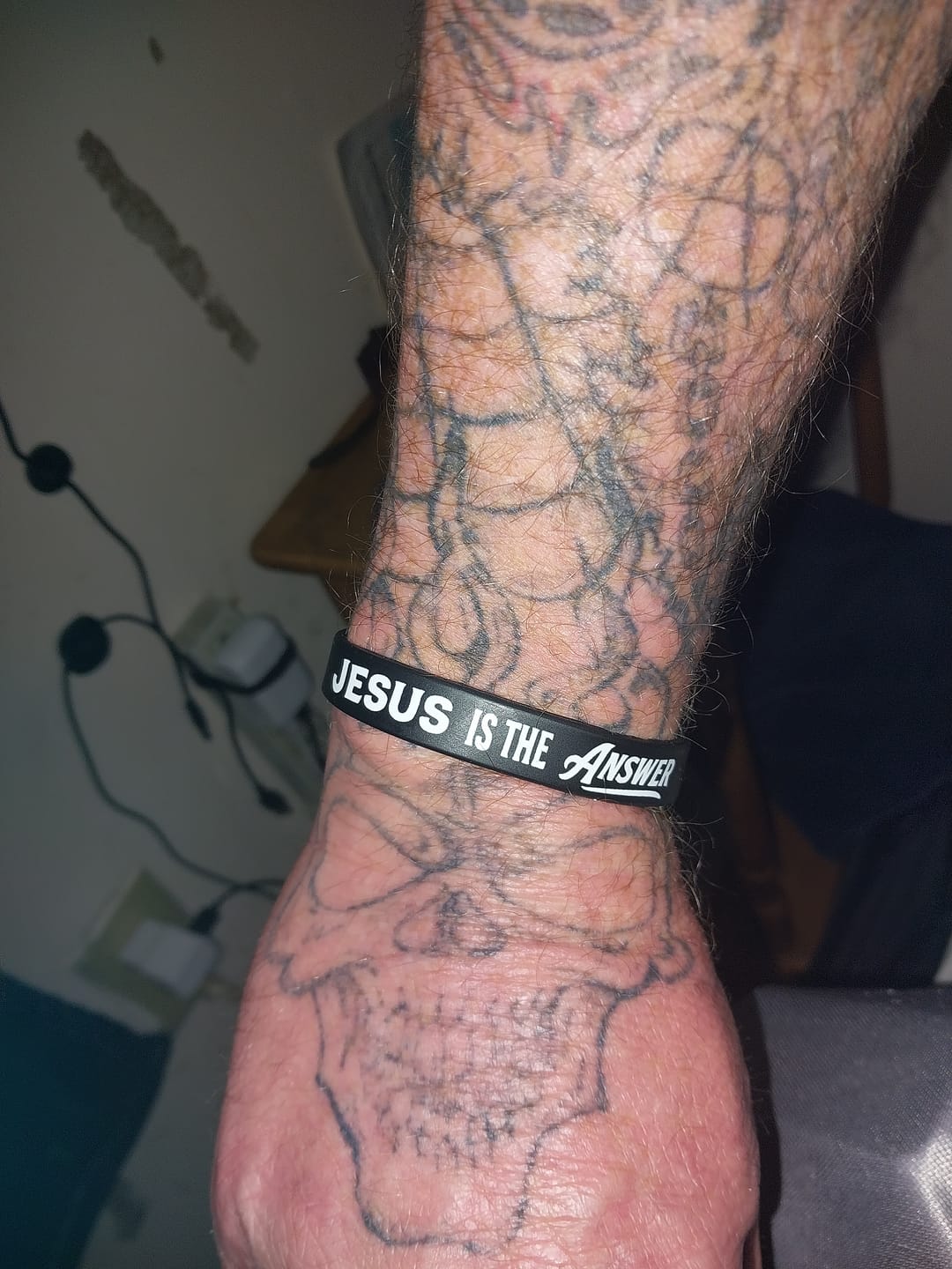 Customer photo review of Jesus Is The Answer Decal