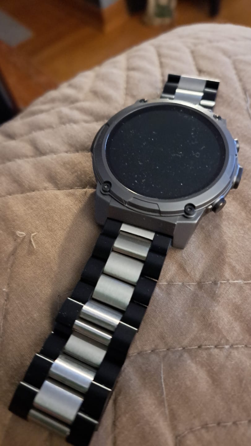 Customer photo review of Black-Silver Steel Loop