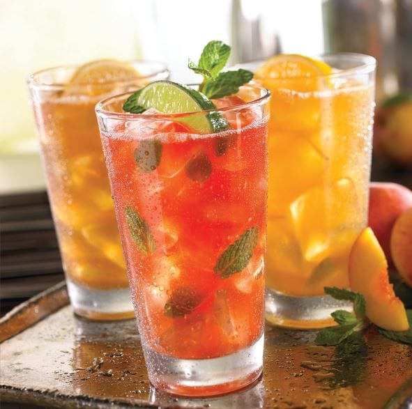 Customer photo review of Peach & Hibiscus Iced Tea Concentrate