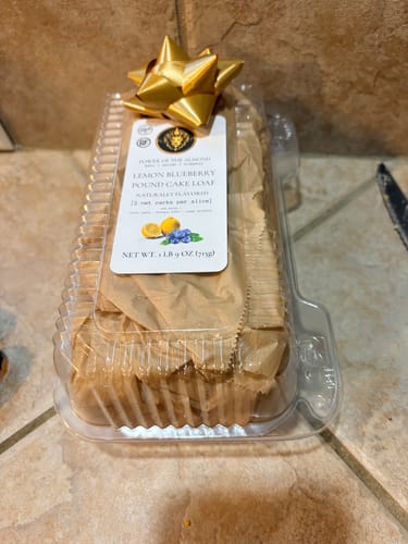 Customer photo review of No Sugar Added Low Carb Keto Pound Cake Loaf