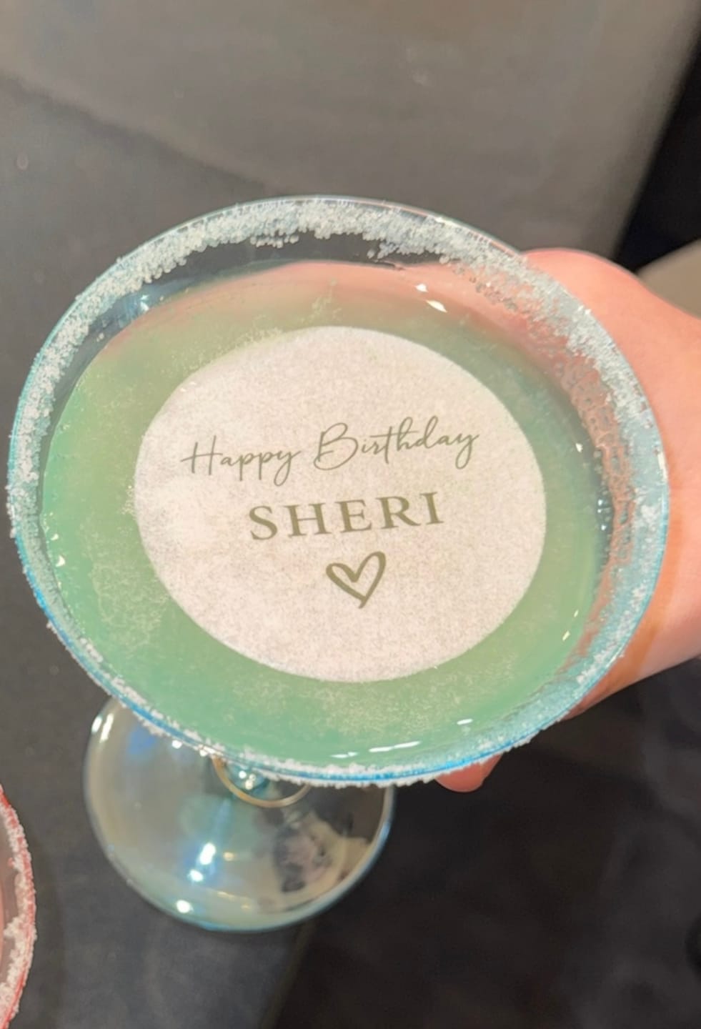 Customer photo review of Personalized Edible Monogram Drink Toppers - Custom Cocktail Garnishes