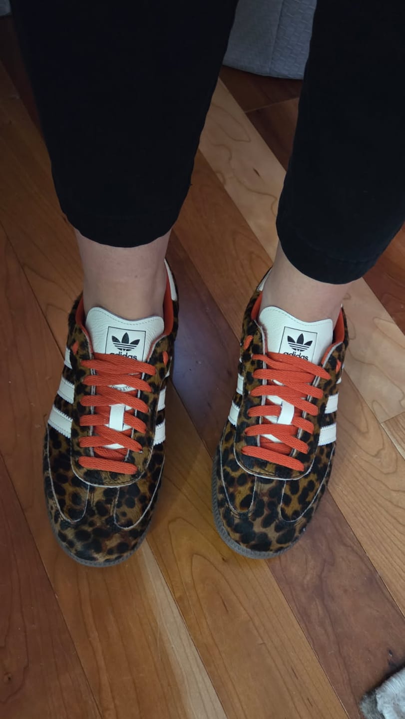 Customer photo review of adidas Samba OG Red Leopard Women's