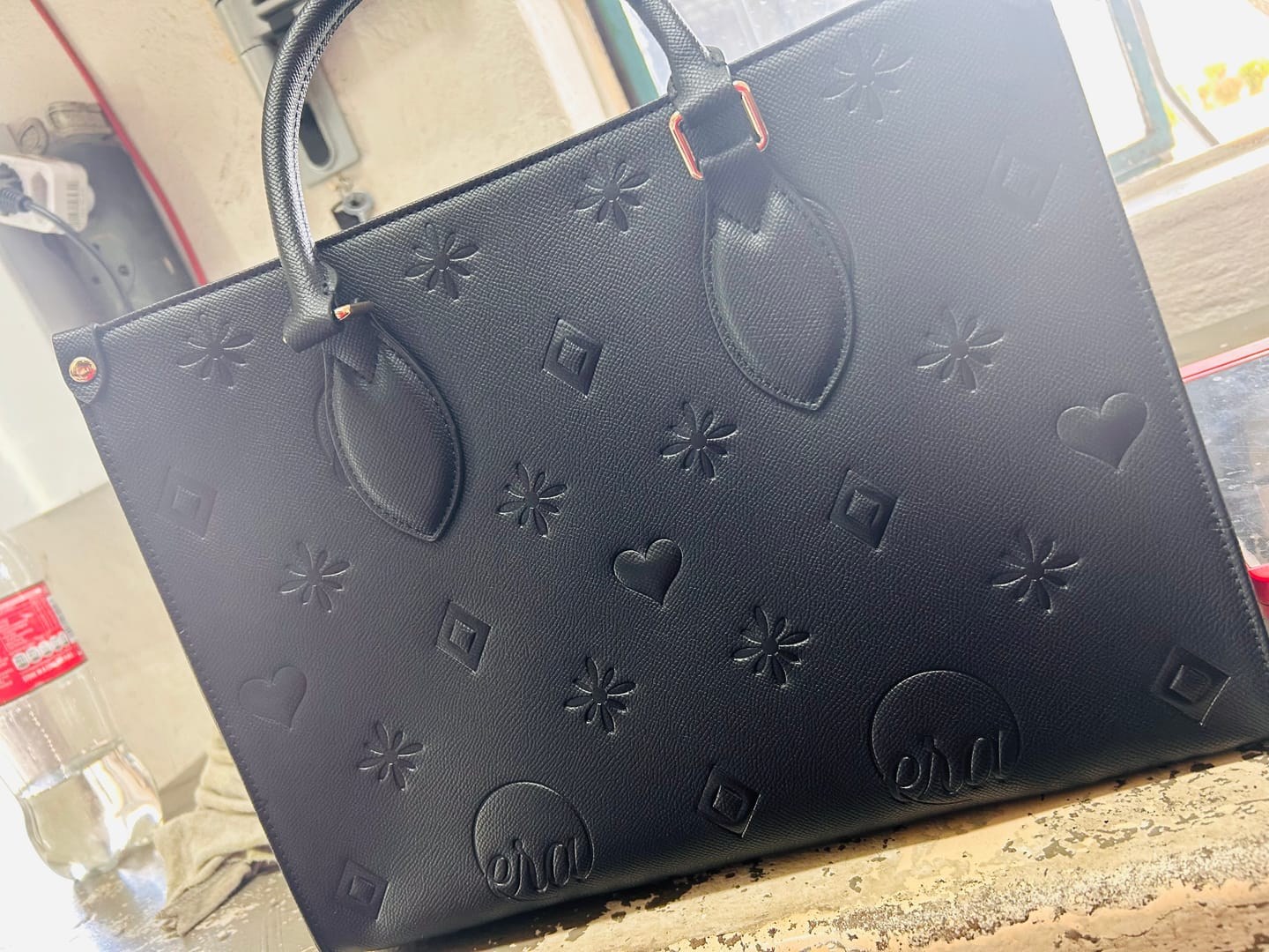 Customer photo review of The Carryall Icon Tote