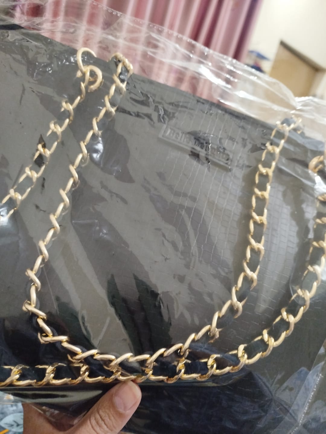 Customer photo review of Black New Wave Tote Bag