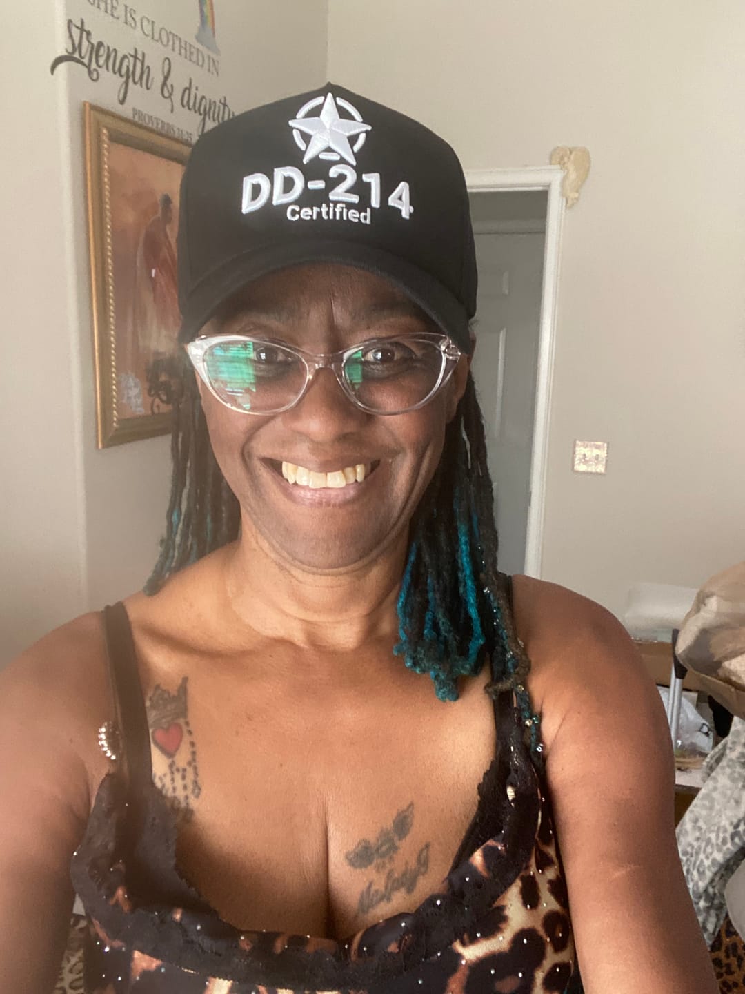 Customer photo review of Veterans Honor Snapback - (Black & White)